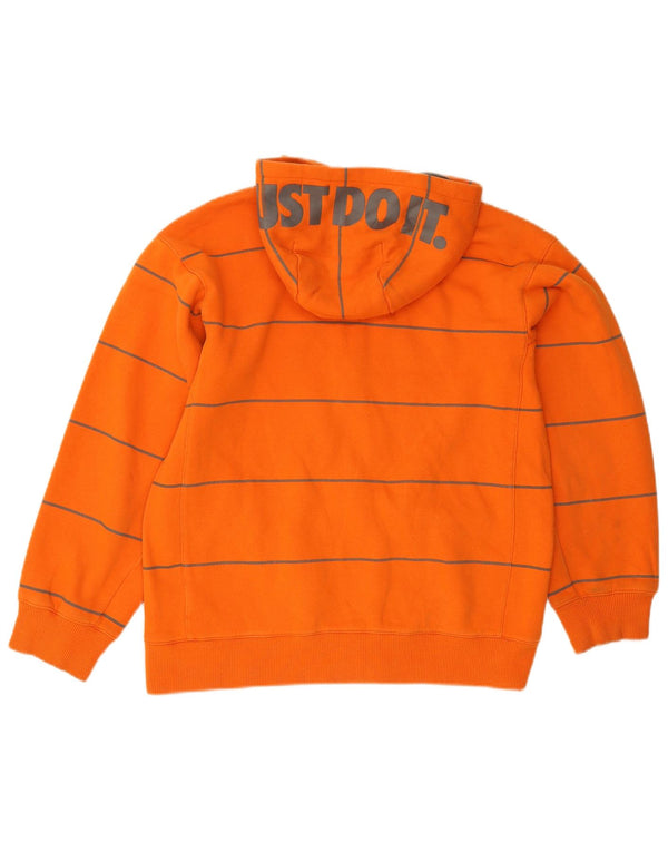 Nike Boys Graphic Zip Hoodie pulover 12-13 Years Veliki narančasti prugasti
