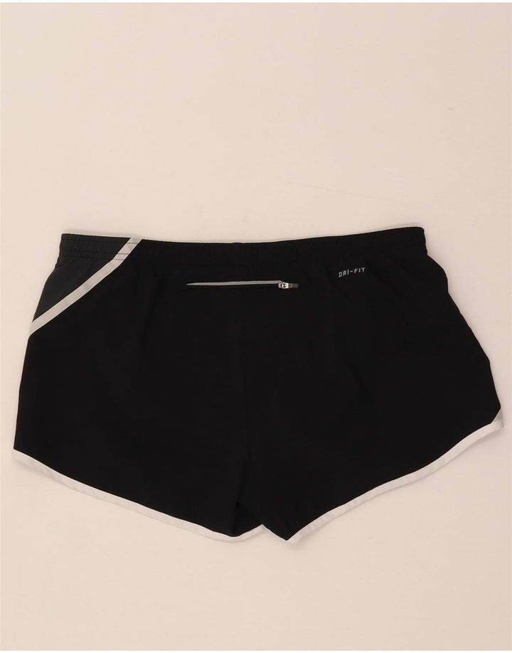Nike ženske kratke sportske hlače Dri Fit UK 14 srednje crne boje od poliestera