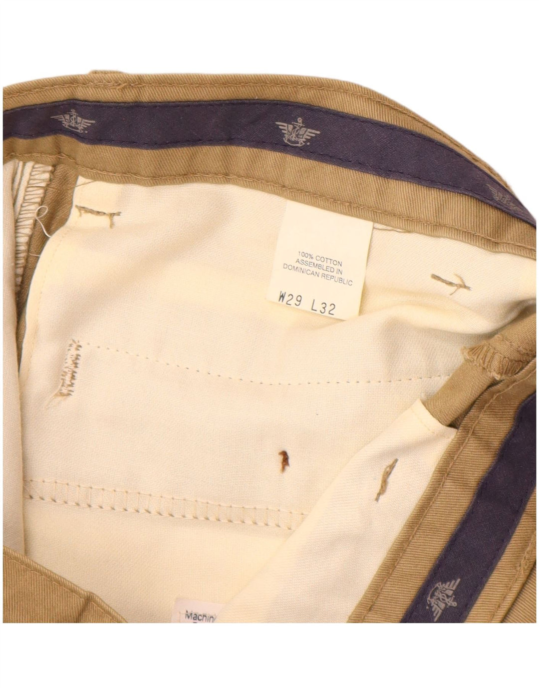 DOCKERS Muške chino hlače s klinovima W29 L32, bež pamuk