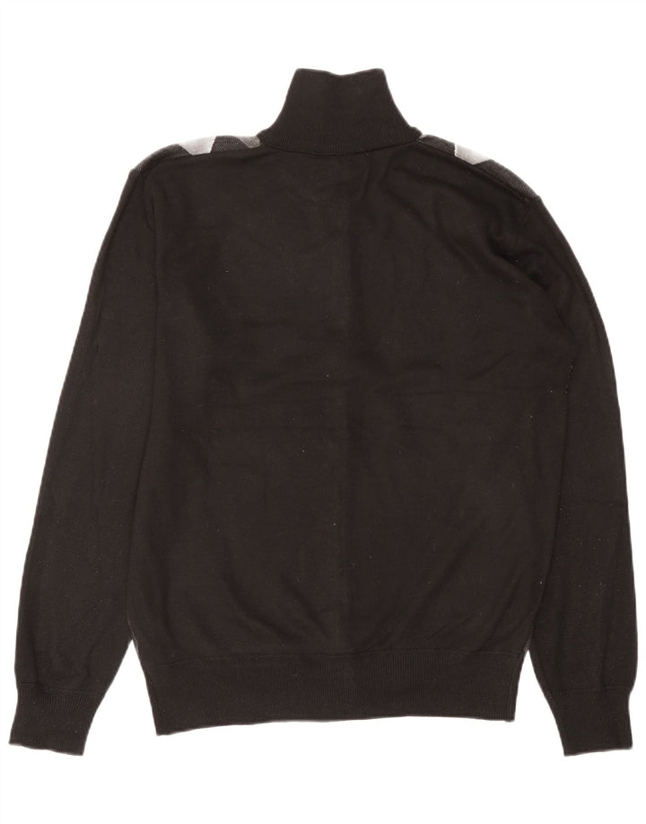 Pierre Cardin muški kardigan pulover veliki crni Argyle/Diamond poliester