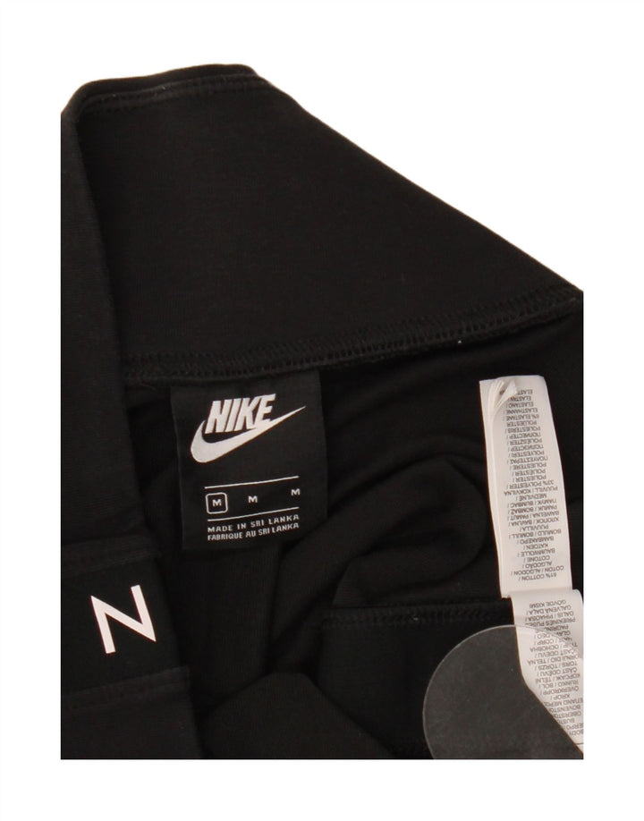 Ženske kratke tajice Nike Graphic Crop Leggings UK 14 Srednje crni pamuk