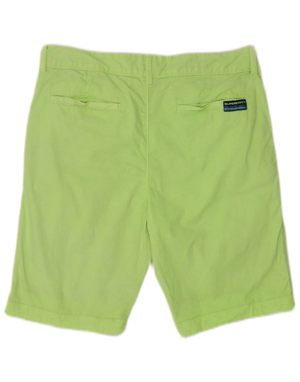 Superdry Mens Chino Shorts Small W29 Green Cotton