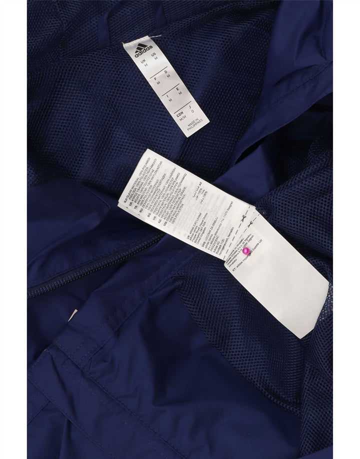 Adidas muška kišna jakna s kapuljačom s kapuljačom UK 38 srednje tamnoplava poliester