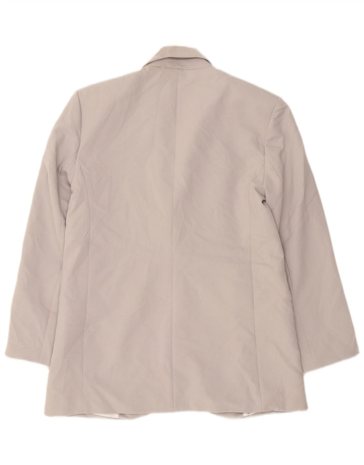 Zara ženski sako sa 1 gumbom UK 14 srednje sivi poliester