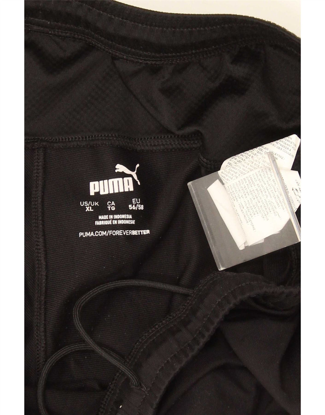 Puma muške trenirke XL crne poliesterske hlače