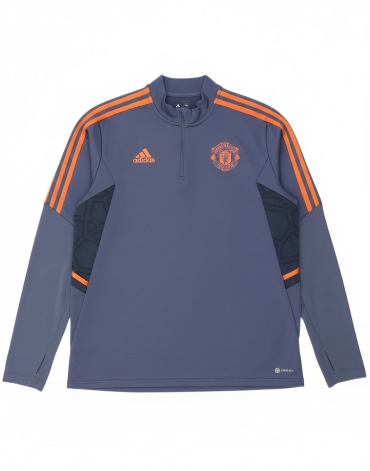 Adidas Manchester United Pulover Trenirka Top Large Blue Colourblock