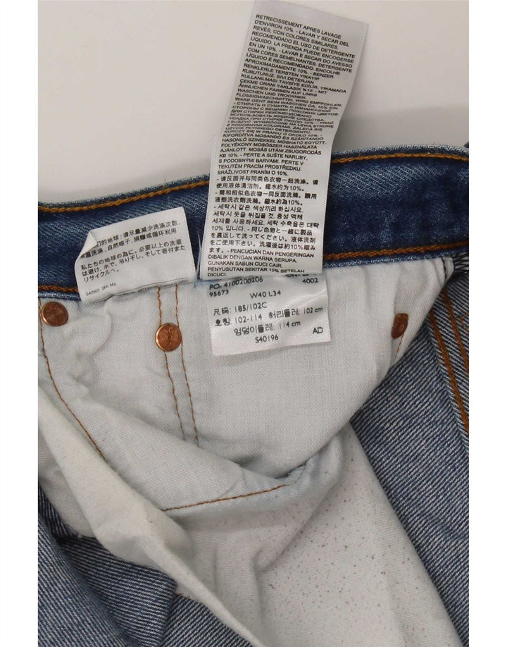 Levi's muške ravne traperice W40 L34 plavi pamuk