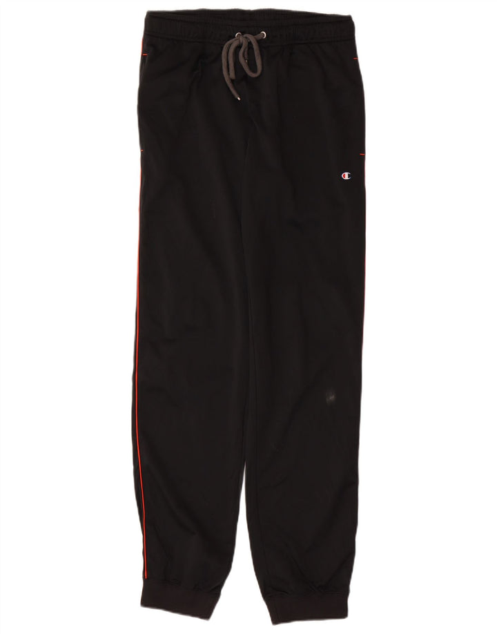 CHAMPION Womens Tracksuit Trousers Joggers UK 10 Small Black Polyester