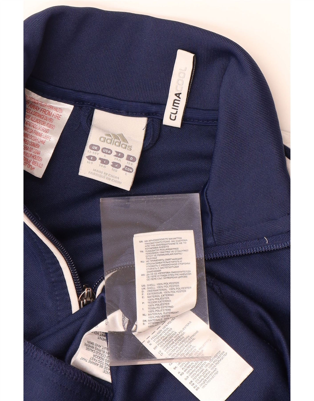 Gornja jakna trenerke ADIDAS za dječake Red Bull 13-14 godina tamnoplava