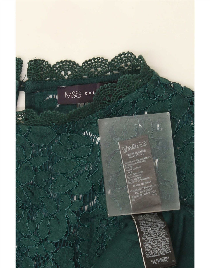 Top ženska bluza Marks & Spencer UK 22 3XL Zelena viskoza