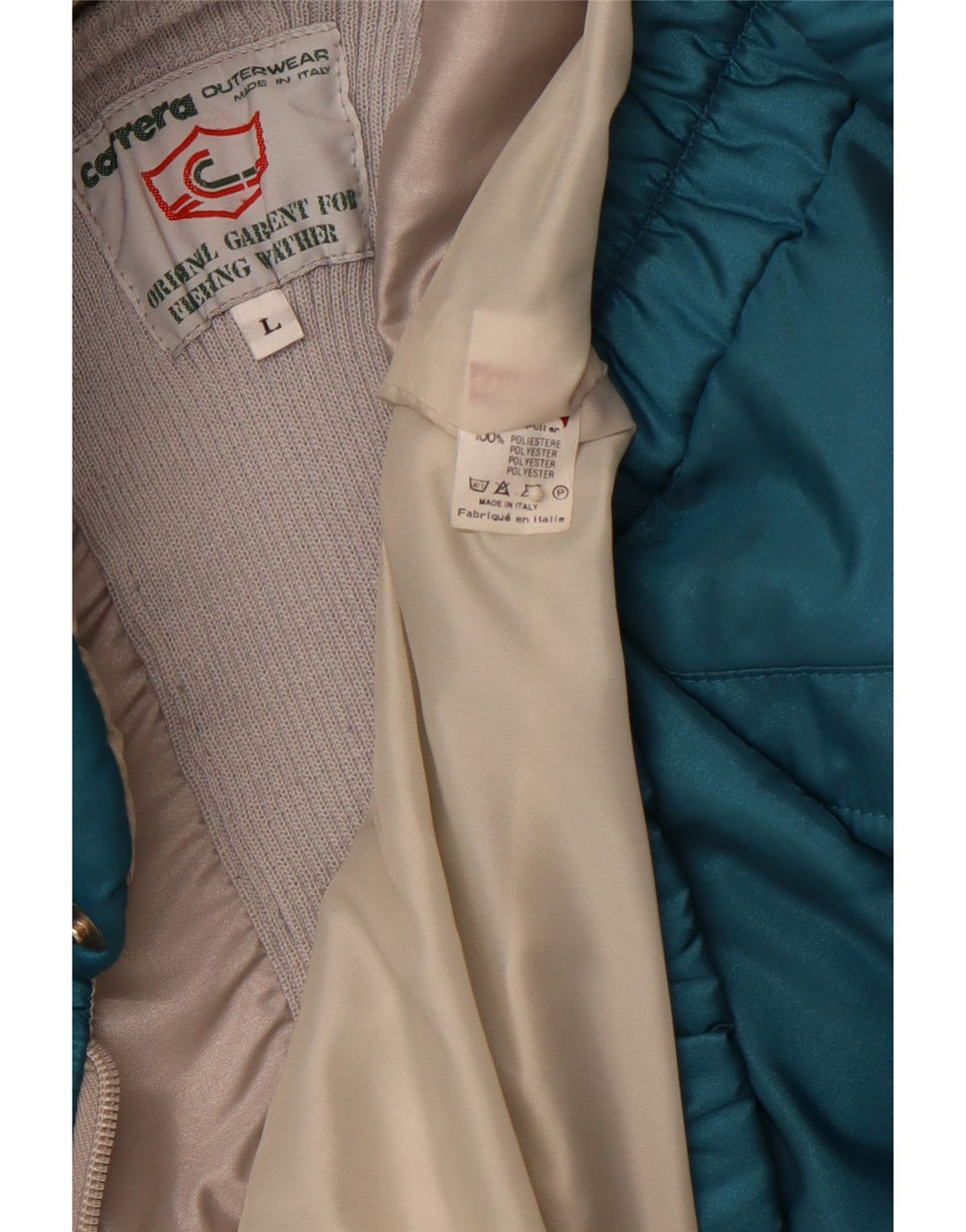 CARRERA muška podstavljena jakna UK 40 Large Blue Colourblock Poliester