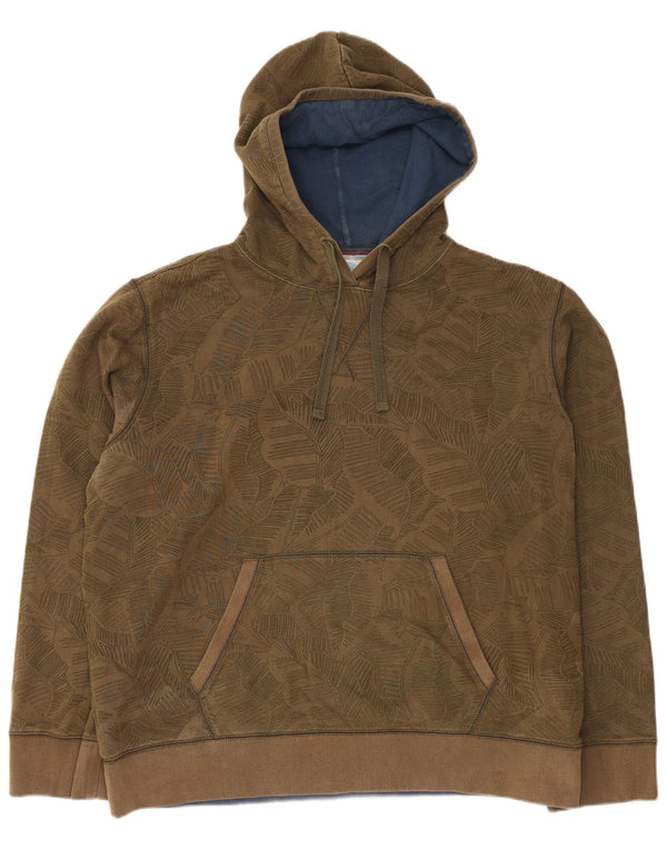 Fat Face Muška majica s kapuljačom s apstraktnim uzorkom 2XL kaki pamuk