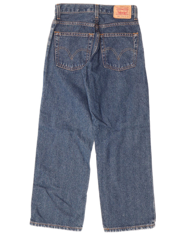 LEVI'S Boys 569 široke ravne traperice 11-12 godina W26 L26 plavi pamuk
