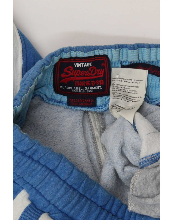 Superdry muške trenirke Hlače od pamuka srednje plave boje