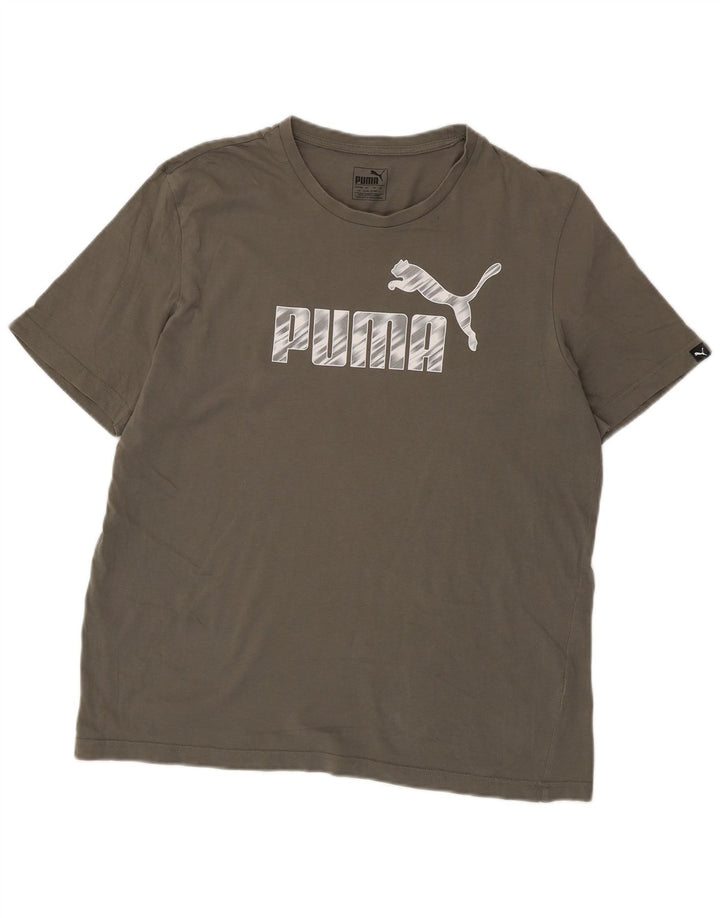 Puma muška majica s grafičkim motivima, veliki kaki