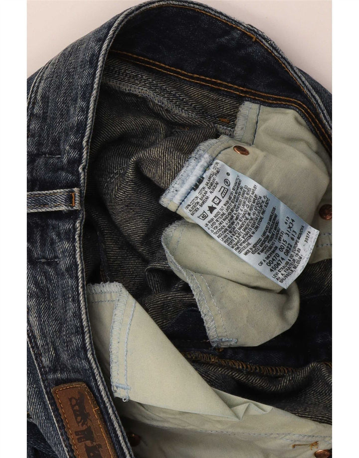 Levi's ženske ravne traperice 470 W31 L34 plavi pamuk