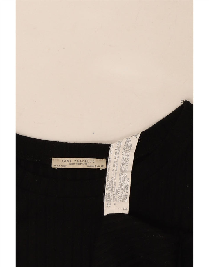 ZARA Womens Oversized T-Shirt Dress UK 10 Small Black Polyester