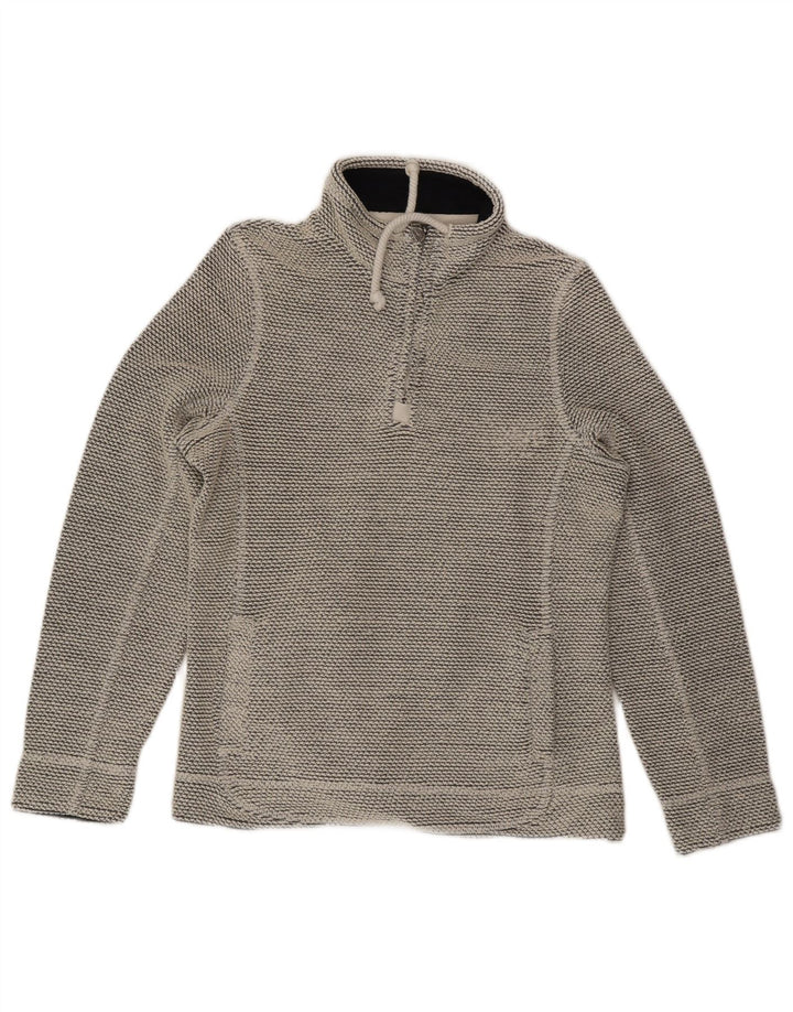 WEIRD FISH Ženska majica s izrezom s patentnim zatvaračem UK 12 srednje siva akril