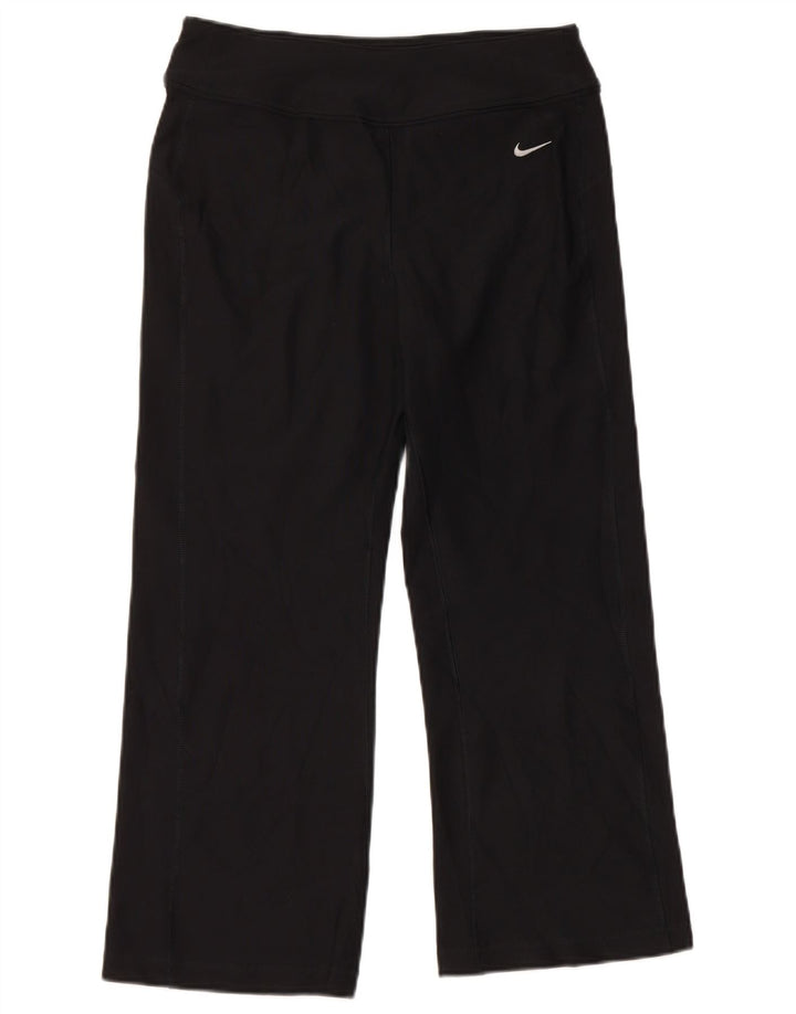 Nike Ženske Capri Trenirke Hlače US 4/6 Male crne poliesterske