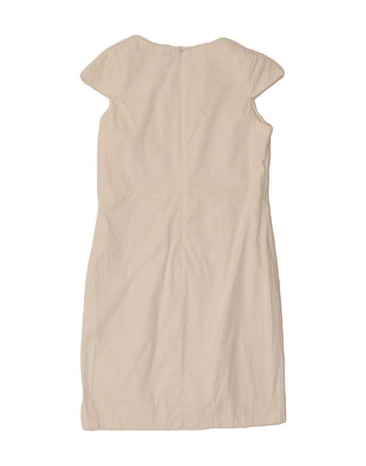 BENETTON Womens Sheath Dress UK 12 Medium White Vintage Benetton and Second-Hand Benetton from Messina Hembry 