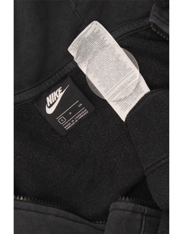 Nike muški pulover s kapuljačom na patentni zatvarač mali crni pamuk
