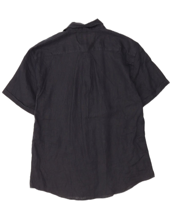 Coast muška košulja kratkih rukava 2XL tamnoplavi lan