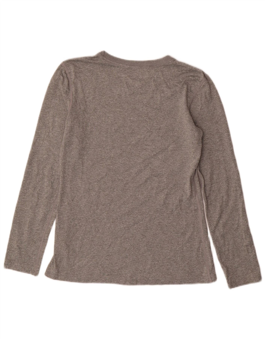 Nike ženska majica Dri Fit Regular Fit dugih rukava UK 10 mala siva poliester