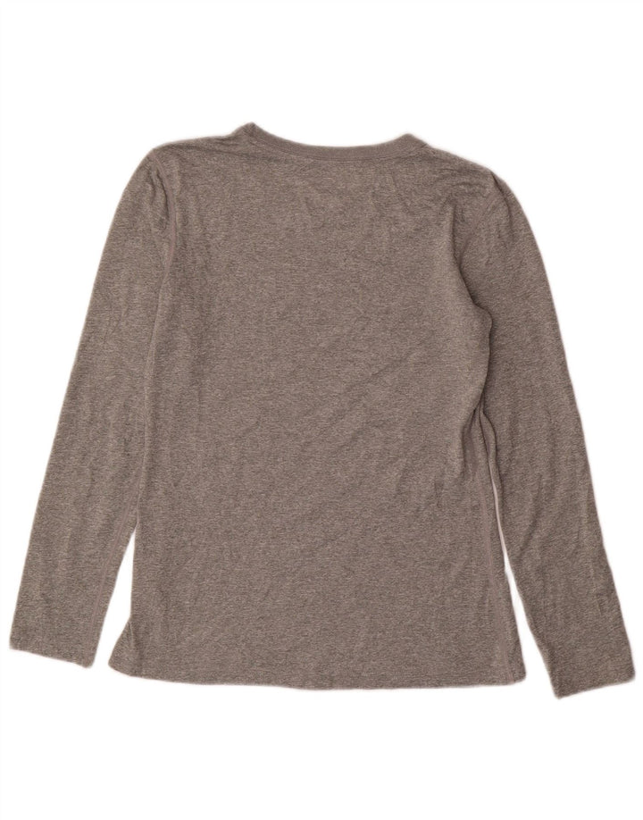 Nike ženska majica Dri Fit Regular Fit dugih rukava UK 10 mala siva poliester