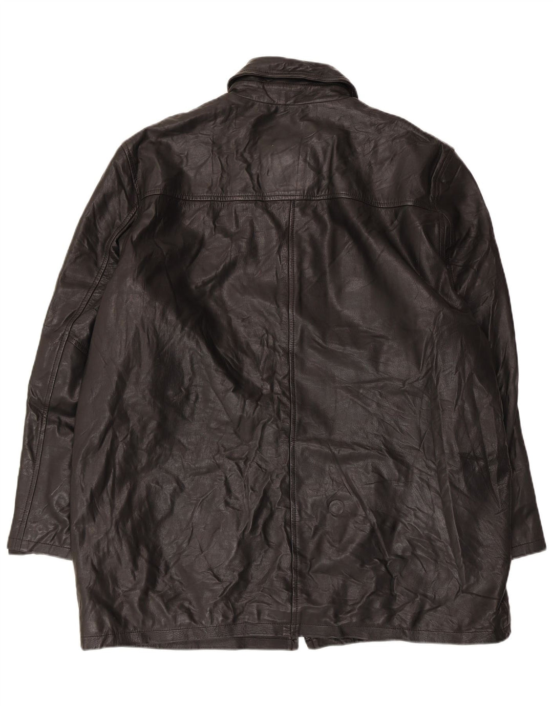 VINTAGE muški kožni kaput UK 44 2XL crni