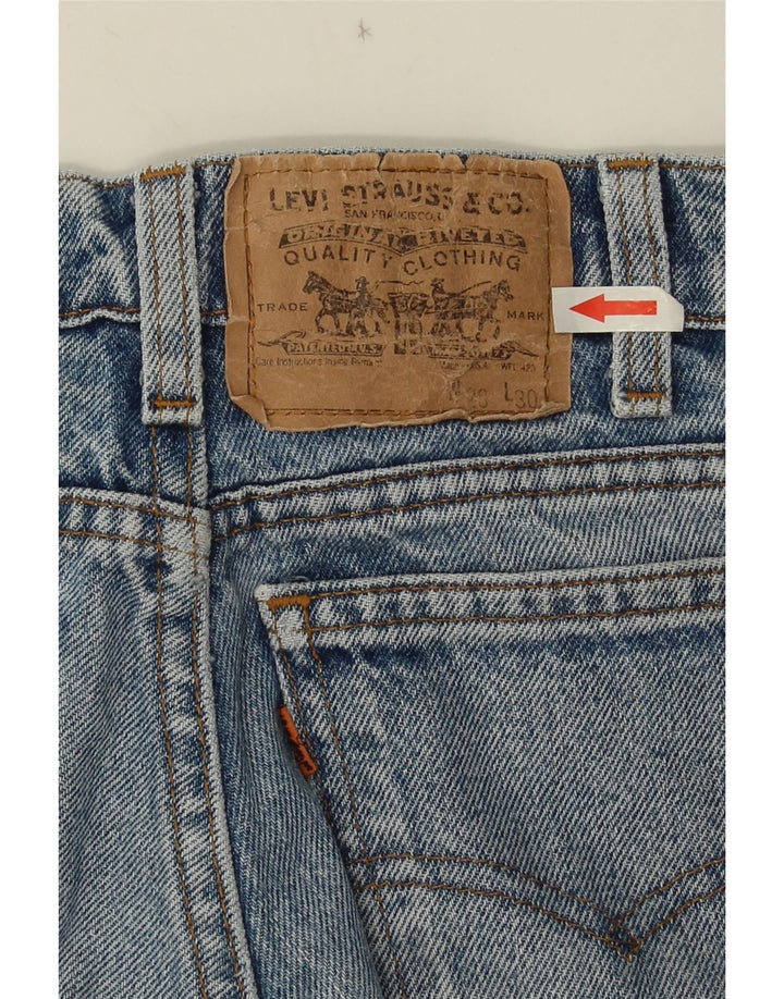 LEVI'S Ženske sužene traperice W28 L30 Plavi pamuk