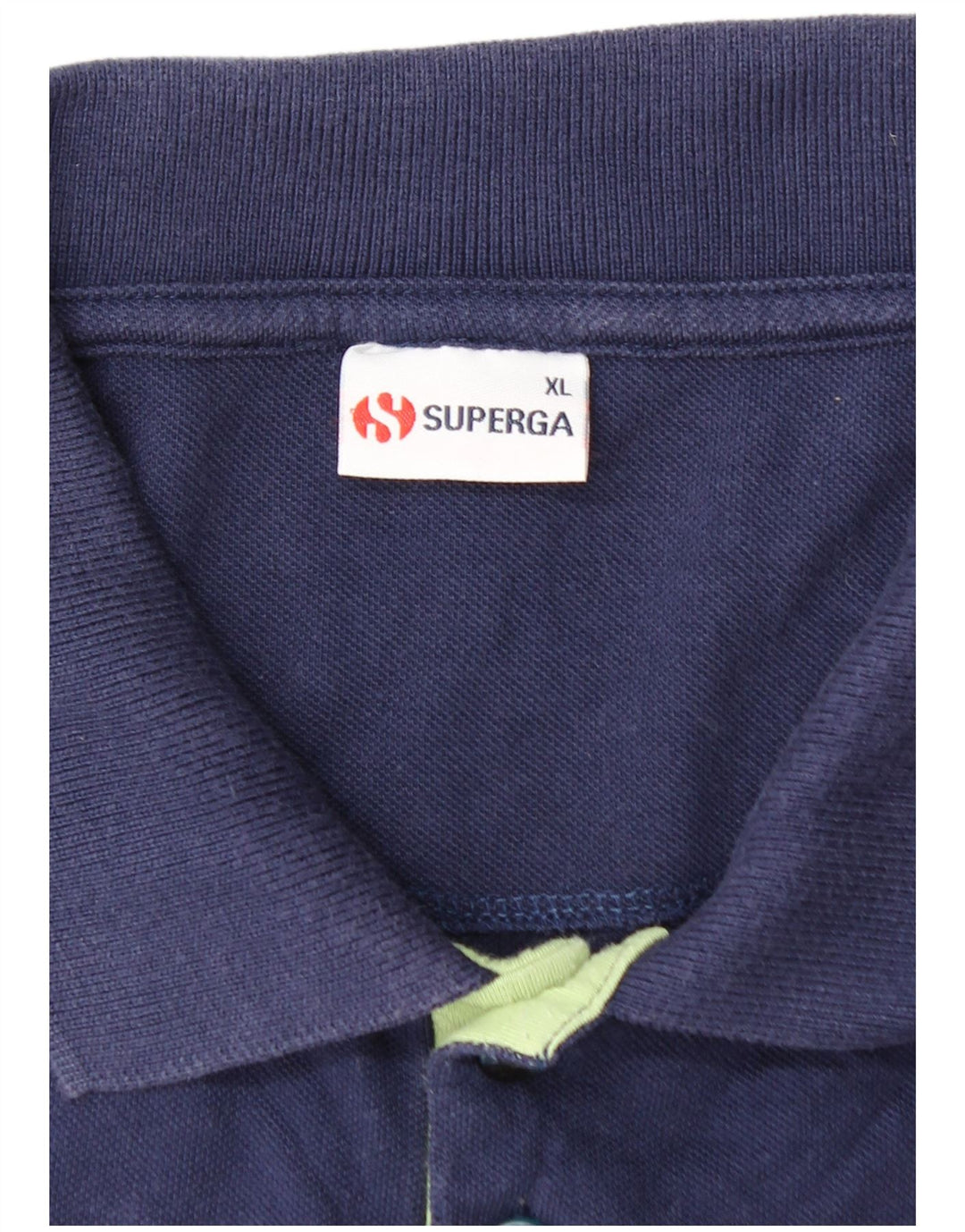 SUPERGA polo majica za dječake 15-16 godina XL tamnoplavi pamuk u blokovima