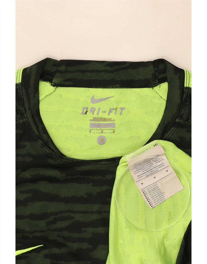 Nike Dri Fit majica kratkih rukava Srednje zelena kamuflažna poliesterska majica