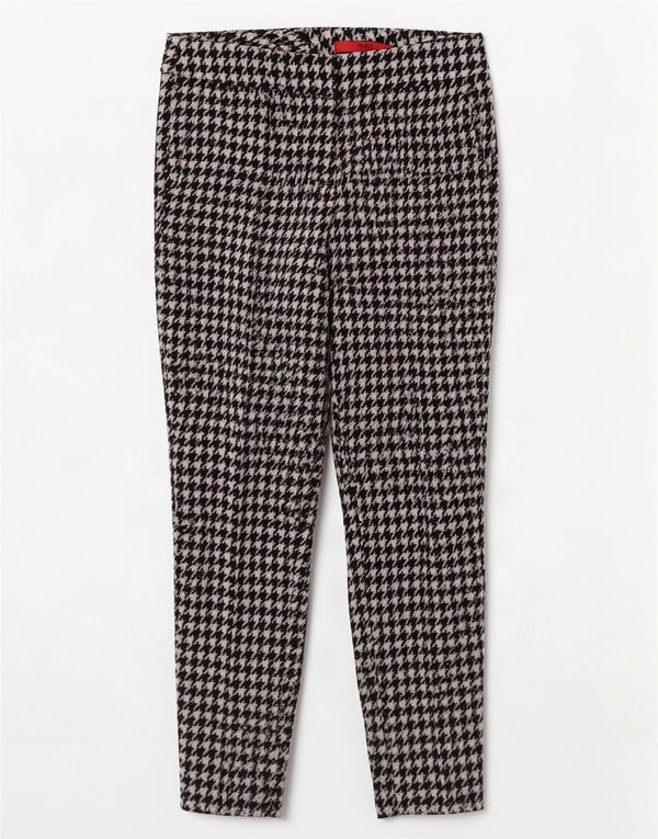 Hugo Boss ženske uske skraćene hlače W28 L26 crne houndstooth
