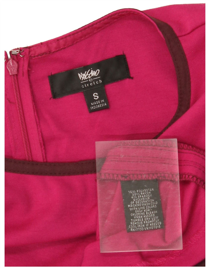 MOSSIMO ženska rastezljiva osnovna haljina bez rukava UK 10 Small Pink Colourblock