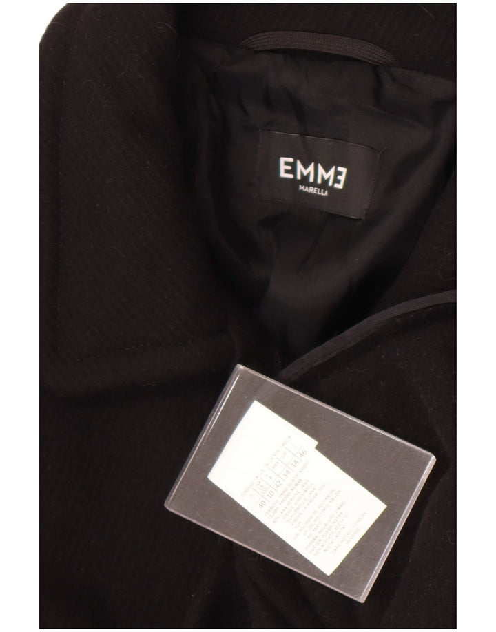 Marella ženski kaput UK 14 velika crna djevičanska vuna