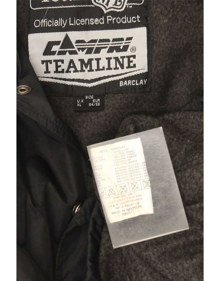 NFL muška kišna jakna Raiders Graphic UK 42 XL crni najlon
