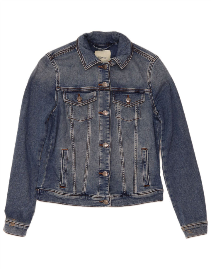 Esprit ženska crop traper jakna UK 10 Small Blue Cotton