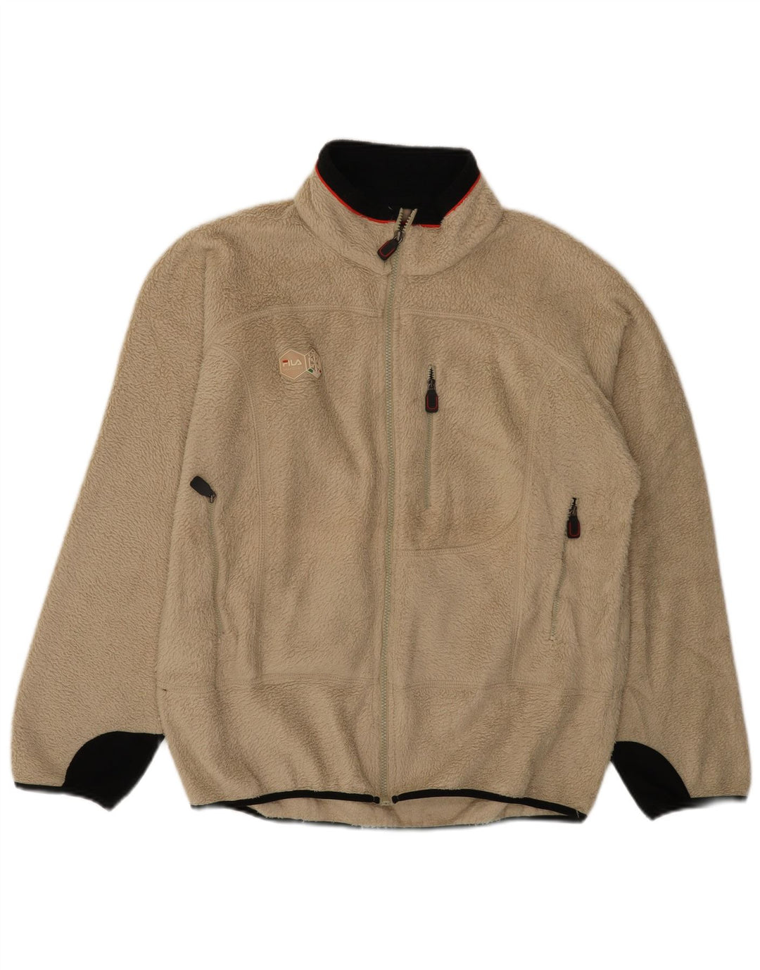 Fila muška jakna od flisa UK 40 velika bež boja poliester sport