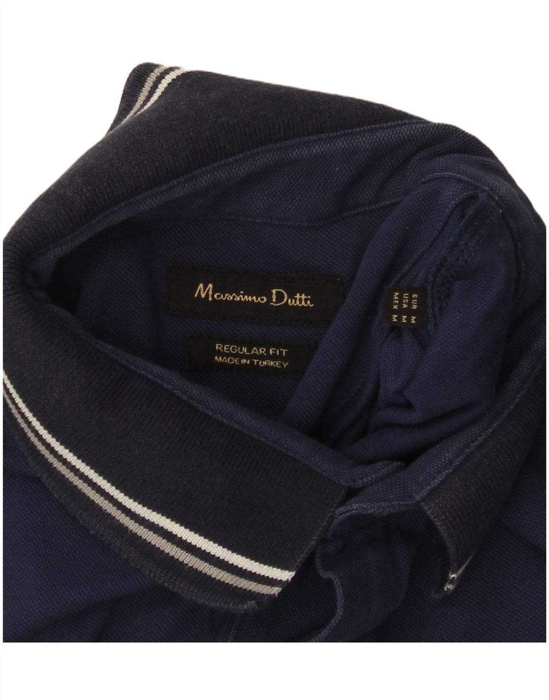 MASSIMO DUTTI muška polo majica standardnog kroja srednje tamnoplava