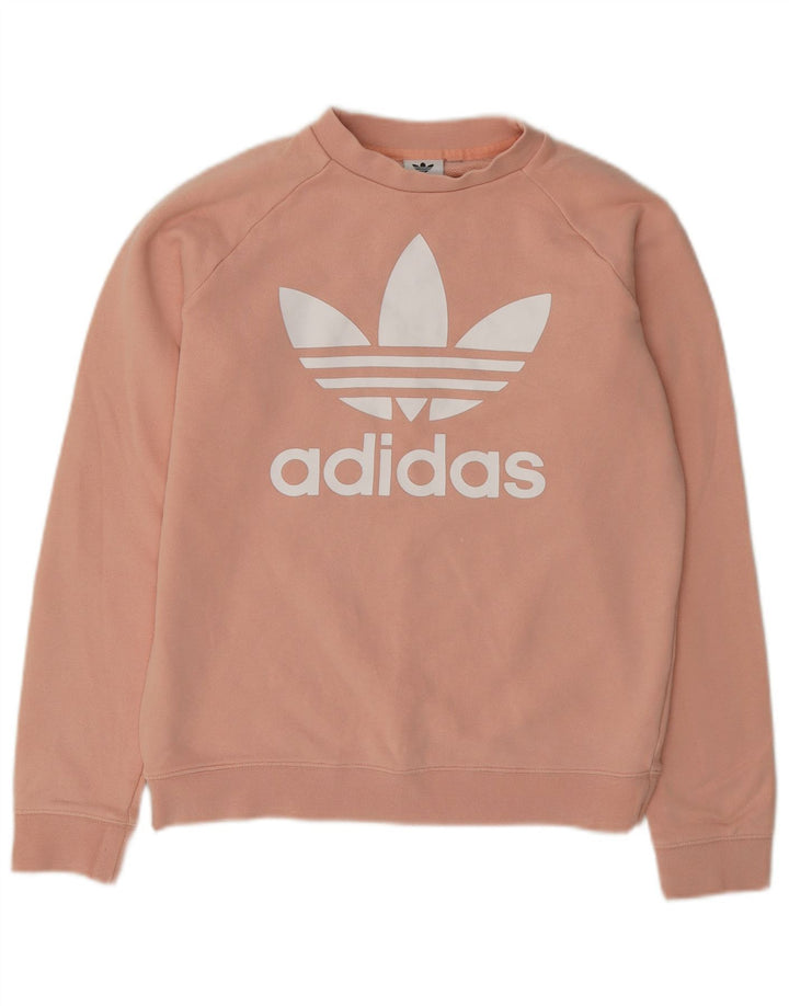 Adidas ženski džemper s grafičkim motivima UK 14 srednje ružičaste boje