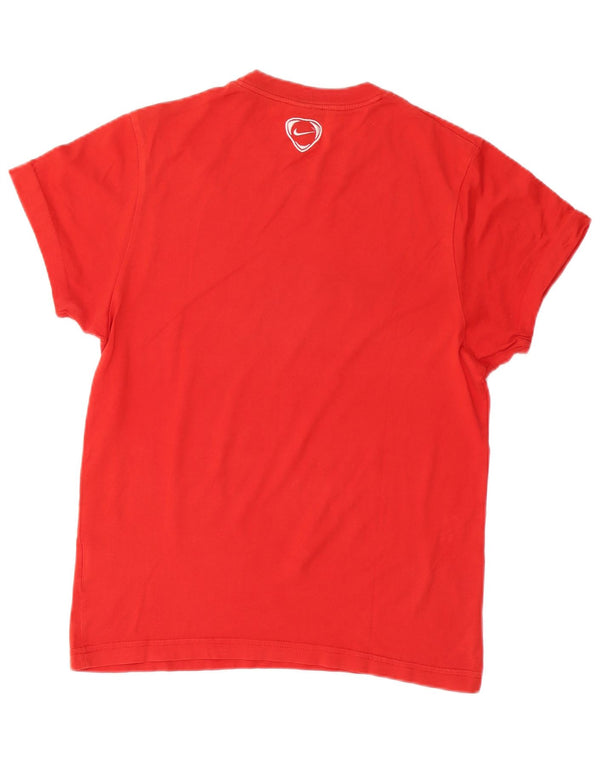 Nike Muška majica kratkih rukava s grafičkim motivima UK 36/38 Mala crvena pamuk