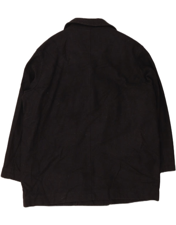 EDDIE BAUER Muški graškasti kaput UK 42 XL crna vuna