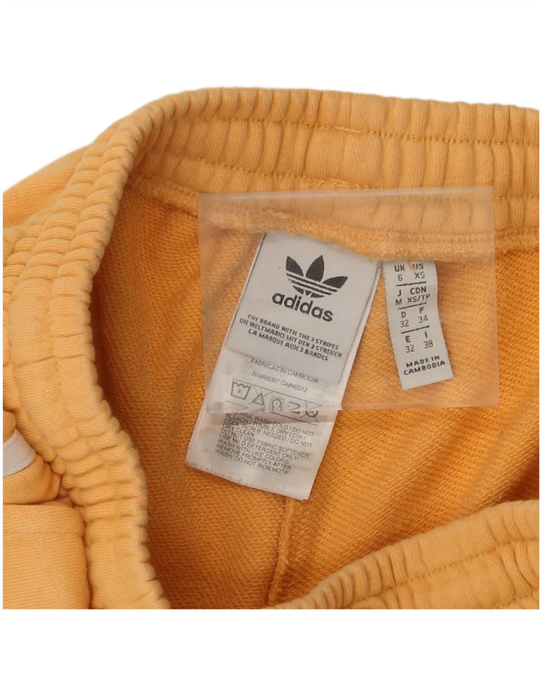 ADIDAS Ženska trenirka Hlače Joggers UK 6 XS Žuti pamuk