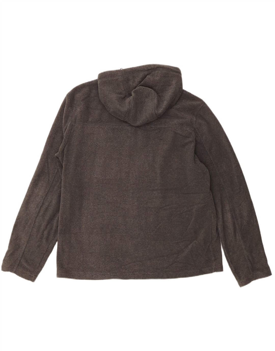 MOUNTAIN WAREHOUSE Muški pulover s kapuljačom na patentni zatvarač Veliki sivi poliester