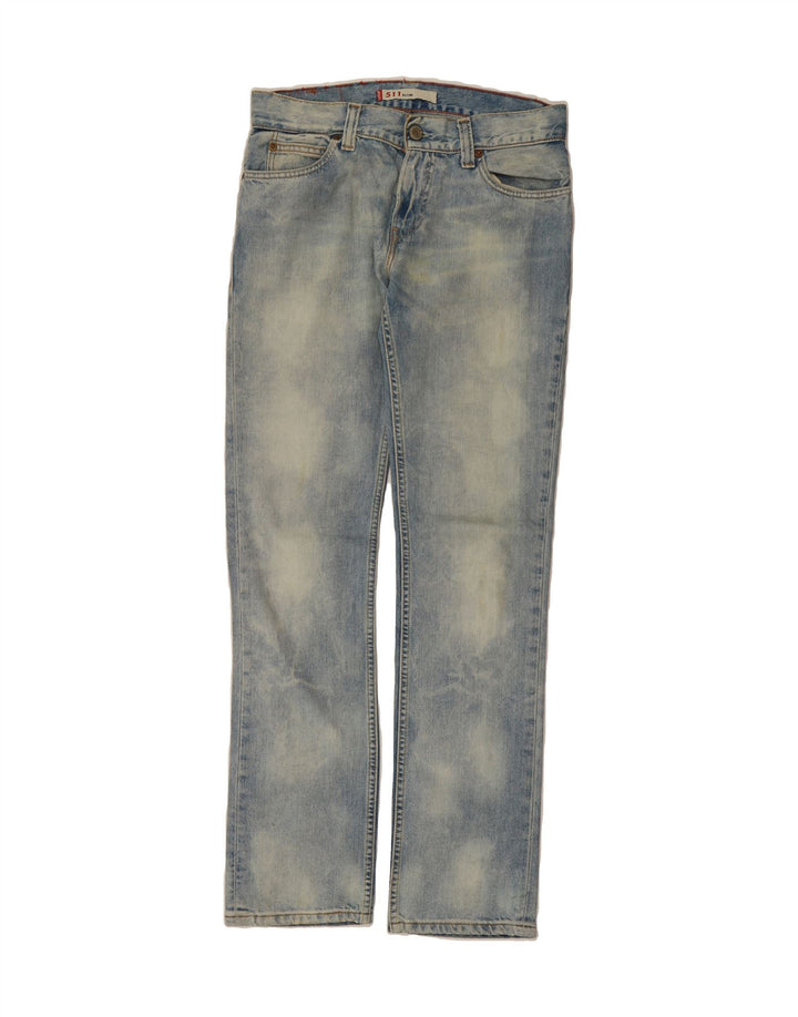 LEVI'S Mens 511 Slim Jeans W32 L32 Blue Tie Dye Vintage Levi's and Second-Hand Levi's from Messina Hembry 