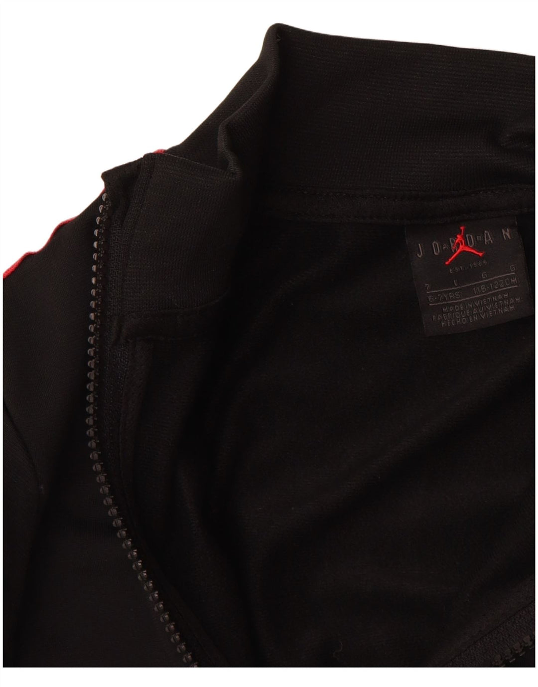Gornja jakna trenirke JORDAN za dječake 6-7 godina crna
