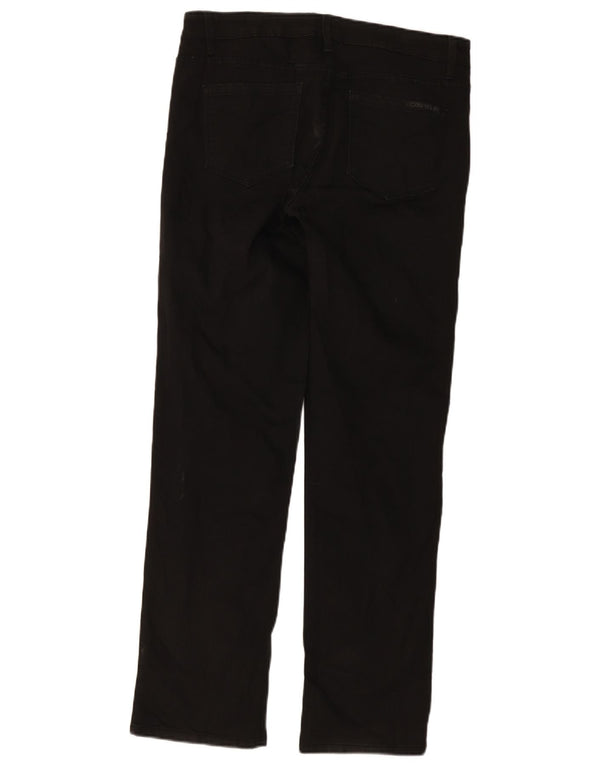 Calvin Klein ženske ravne traperice US 10 Large W30 L32 crni pamuk