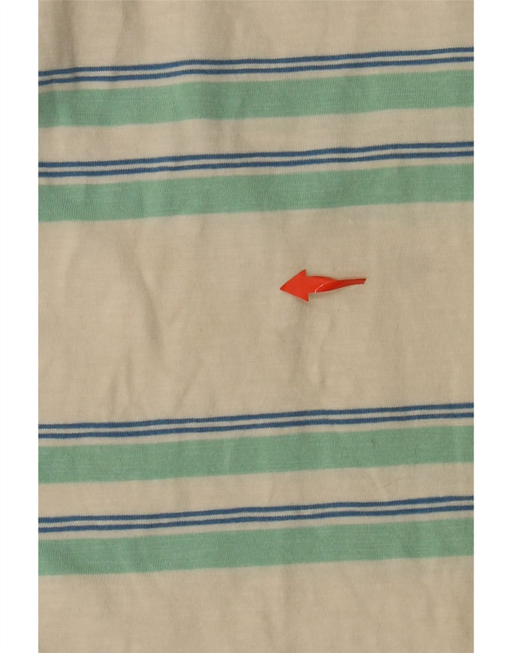 FARAH Muška majica kratkih rukava, pamuk na srednje bijele pruge