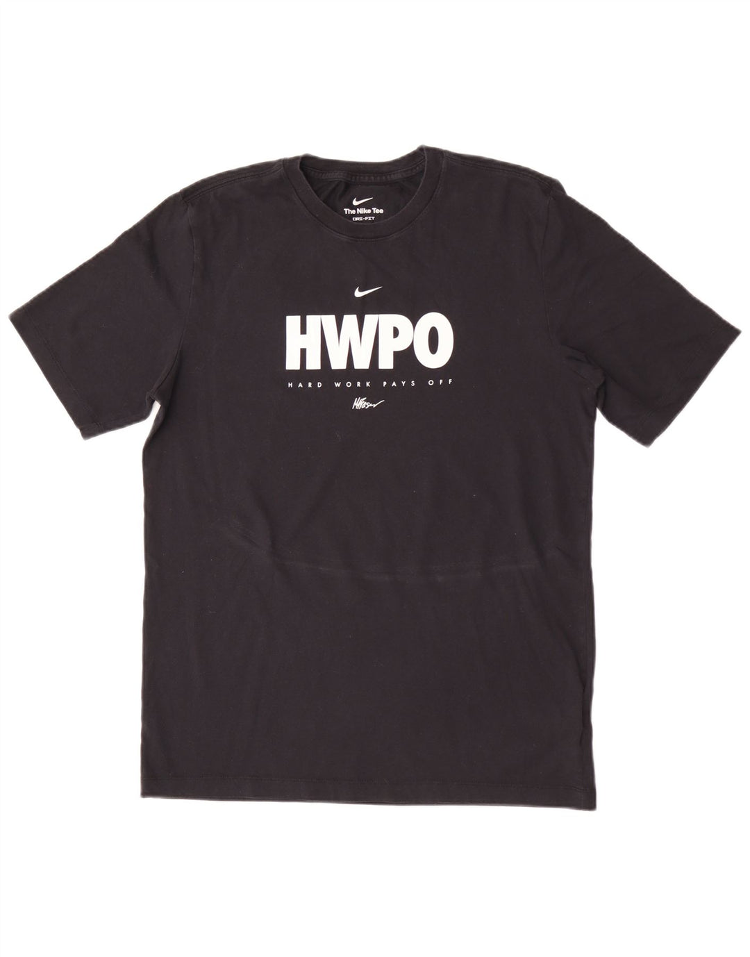 Nike Dri Fit Graphic T-Shirt Top srednje crni pamuk