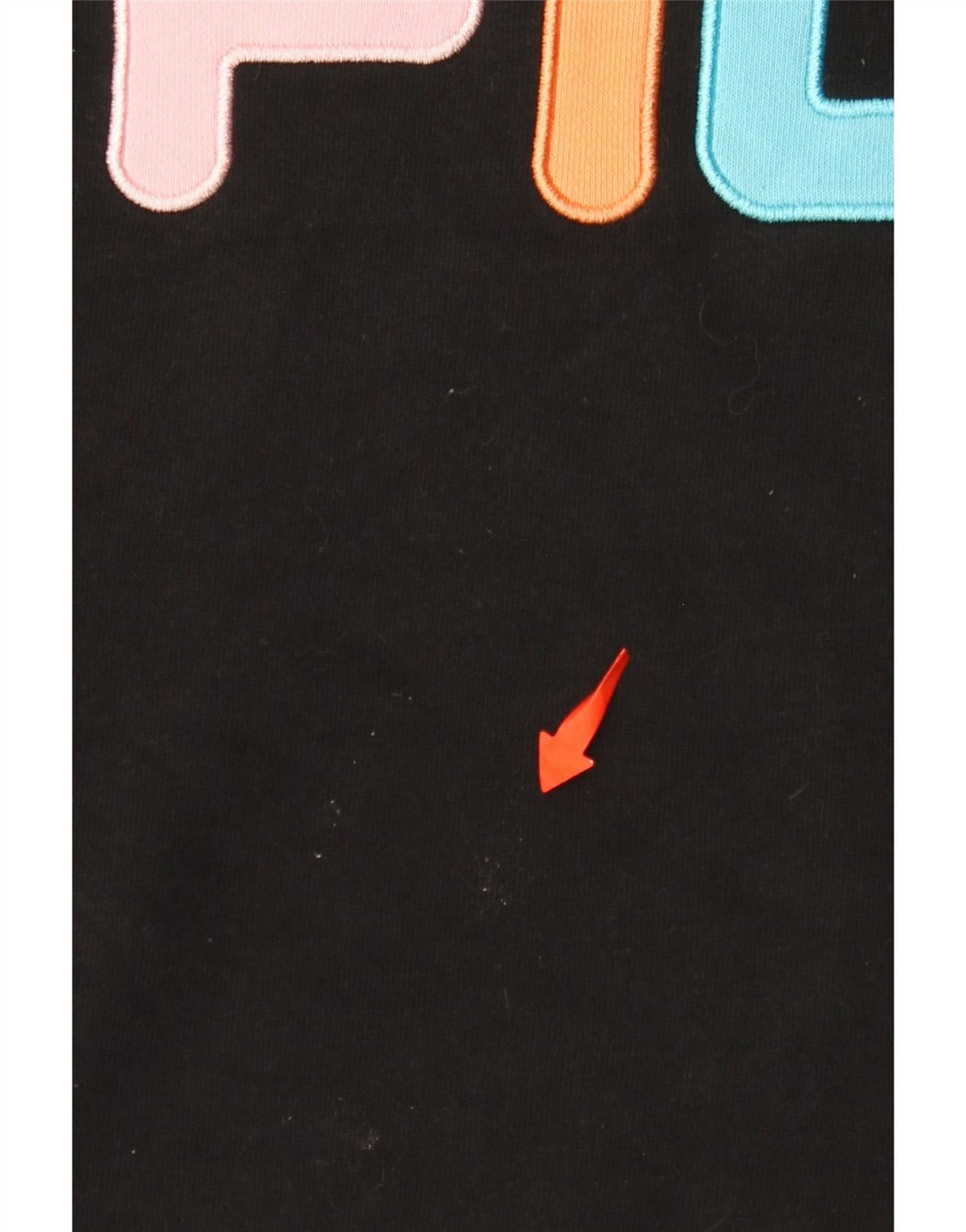 FILA Ženski džemper s grafičkim motivima UK 14 Srednji crni pamuk